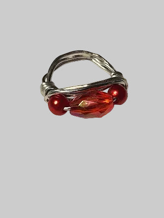 RUBY WIRE RING